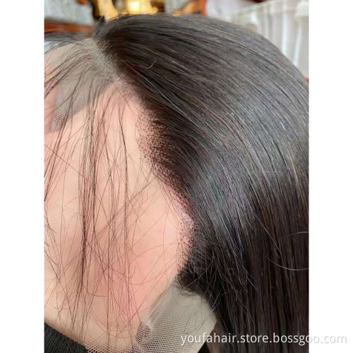Wholesale 150 Density Hd Lace Front Wig Straight Brazilian Virgin Hair Transparent Lace Closure Human Hair Wigs for Black Women
